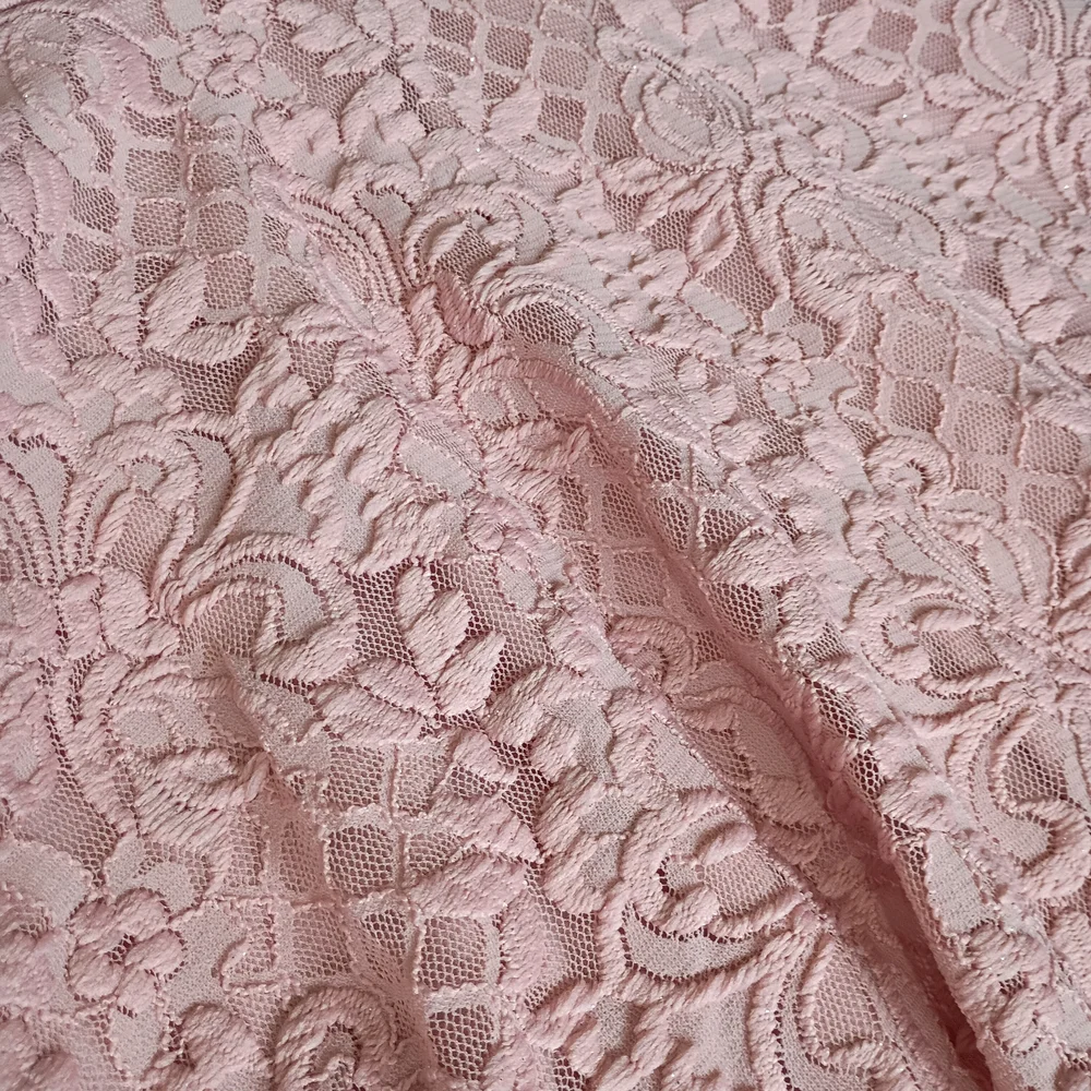 City Studio Blush Pink With Sparkles Lace High-Low Dress Sz 5